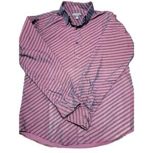 Extreme Couture Button Down Long Sleeve Shirt Mens Size L Y2k